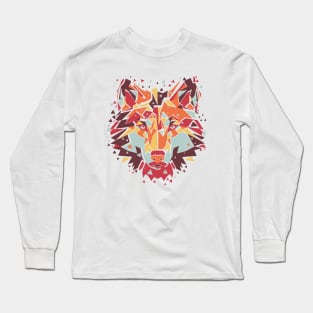 Abstract Wolf Long Sleeve T-Shirt